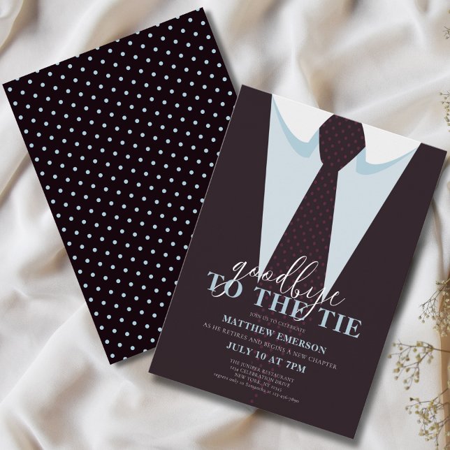 Invitación Elegante adiós divertido a la jubilación de los ho (Subido por el creador)