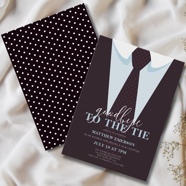 Invitación Elegante adiós divertido a la jubilación de los ho (Subido por el creador)