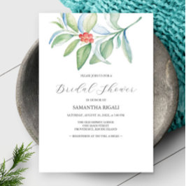 Invitación elegante al tema de la ducha de novia e