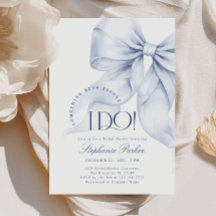 Elegante Algo Azul Bow Ducha Bridal