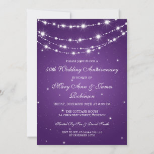 Invitación Elegante aniversario de boda, cadena de pulido mor