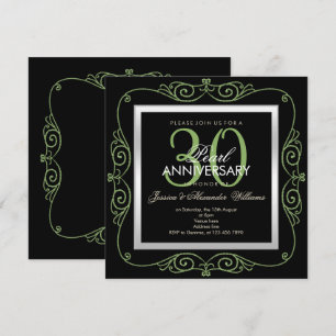 Invitación Elegante Aniversario de Bodas de Perla de 30 Años