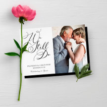 Elegante Aniversario Vow Foto De Renovación