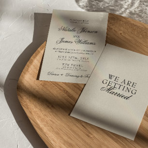 Invitación Elegante Antiguo Dinero Caprichoso Retro Elegante 