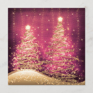 Invitación Elegante árbol de Navidad brillante fiesta de Navi