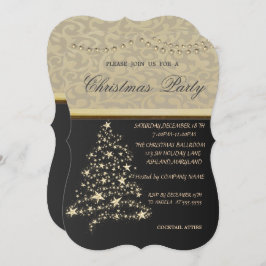 Invitación Elegante árbol de Navidad, Fiesta de Navidades de 