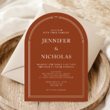 Elegante Arco Boda Formal de Terracota