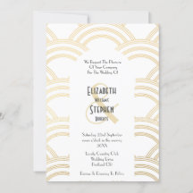 Elegante Arco Gatsby Art Deco años 20 Blanco y Oro