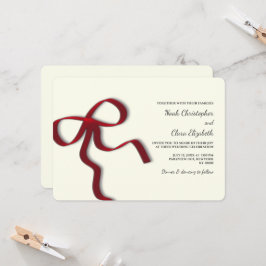 Invitación Elegante arco rojo dibujado a mano - Minimalista m