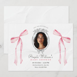Invitación Elegante arco rosa clásico