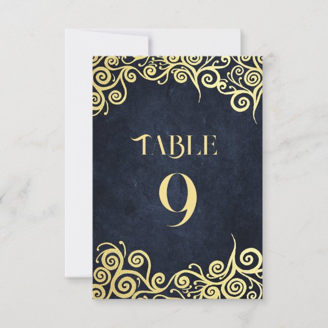 Invitación Elegante Armada Barroca Y Boda De Moda De Oro Clás (Anverso)