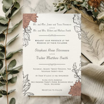 Elegante Arte Floral Art Nouveau Boda Formal