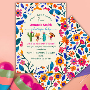 Invitación Elegante arte popular Fiesta floral Mexicana para 