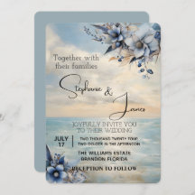 Elegante atardecer sutil y Boda floral