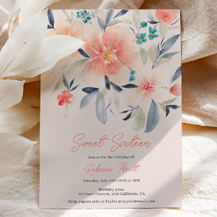 Invitación Elegante audaz floral otoño boho tierra dulce 16