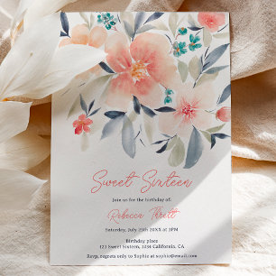 Invitación Elegante audaz floral otoño boho tierra dulce 16