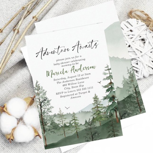 Invitación Elegante Aventura acuática espera Baby Shower (Subido por el creador)