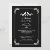 Elegante Aves Amadas Ducha De Novias