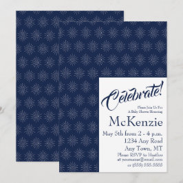 Invitación Elegante Baby Shower Celestial Sun