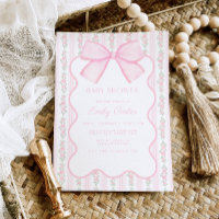 Elegante Baby Shower de color rosa de color rosa v