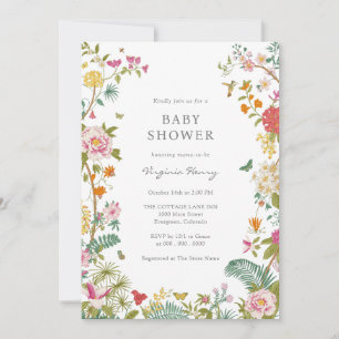 Invitación Elegante Baby Shower de época