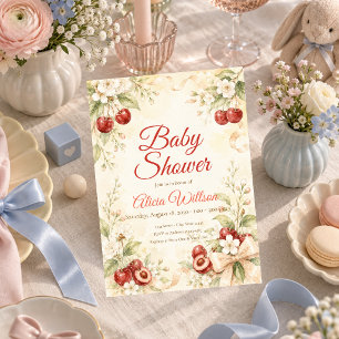 Invitación Elegante Baby Shower de Flor de Cerezo