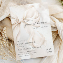 Elegante Baby Shower de Nube sin Género Específico