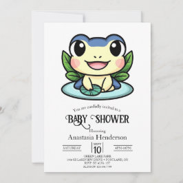 Invitación Elegante Baby Shower de rana mágica