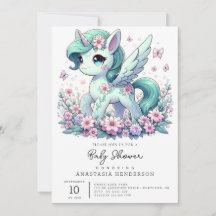 Elegante Baby Shower de Unicornio