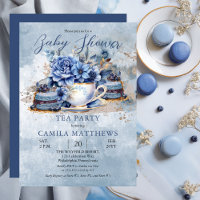 Elegante Baby Shower Floral Teacup