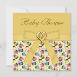 Invitación Elegante Baby Shower Neutral de colores