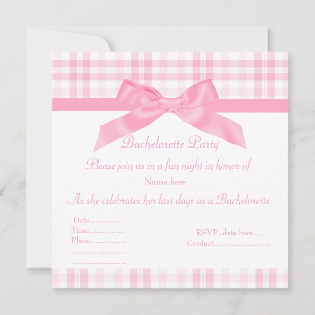 INVITACIÓN ELEGANTE BACHELORETTE PINCRONIZADO (Anverso)