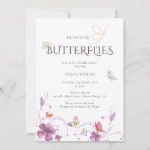 Elegante Baho Me Da Butterflies Ducha De Novias
