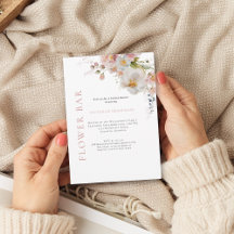 Elegante Bar De Flor Rosa Flor Floral Ducha Bridal