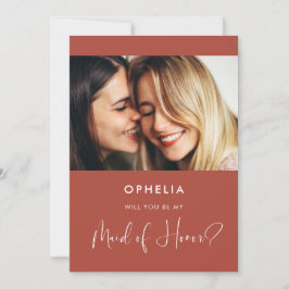 Invitación Elegante baratija de propuesta de Honor de Terraco