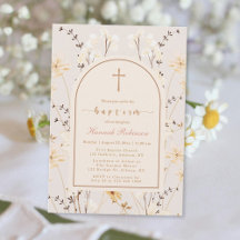 Elegante bautismo de flores silvestres / cristiani