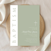 Elegante Bautismo de la Cruz Verde Masaje Moderno