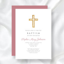 Elegante bautismo religioso de cruces Chicas