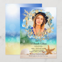 Elegante Beach Starfish Shell Bridal Shower