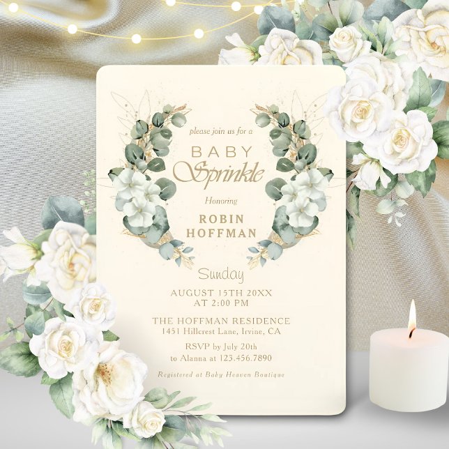 Invitación Elegante Bebé Sprinkle Género Ducha de bebé Neutra (Subido por el creador)