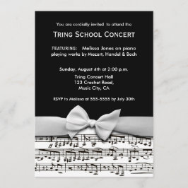 Invitación elegante blanco y negro del decreto de