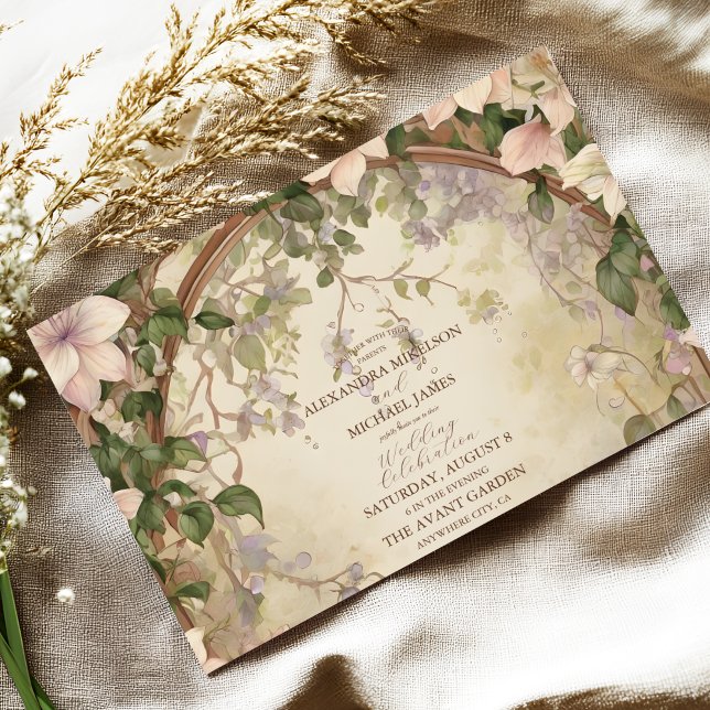 Invitación Elegante Boda Art Nouveau (Subido por el creador)