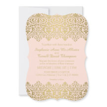Elegante Boda Art Nouveau Gold Lace