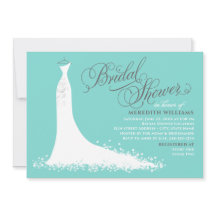 Elegante Boda azul de Aqua con ducha de novia