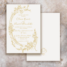 Elegante Boda Barroca Chinoiserie Dorado Vintage