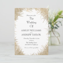 Elegante Boda Blanco Elegante De Oro Grass