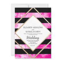 Elegante Boda blanco negro rosado y dorado cobre