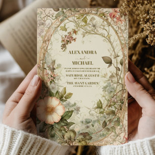 Invitación Elegante Boda Boho Wildflower