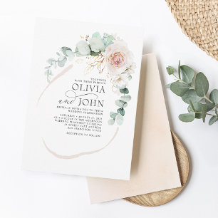 Invitación Elegante Boda Botánico de Boho