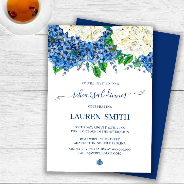 Invitación Elegante Boda Botánico Floral Ensayo Cena (Subido por el creador)